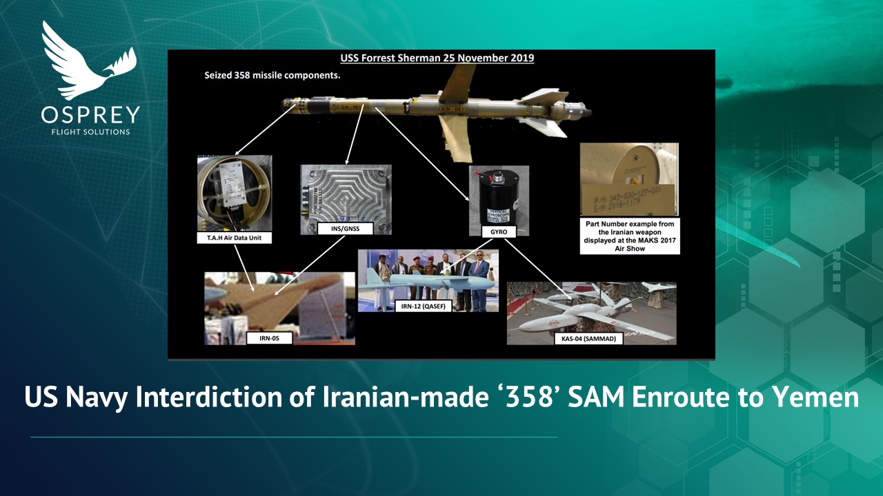 US Navy Interdiction of Iranian-made 358 SAM Enroute to Yemen