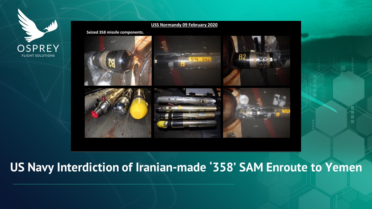 US Navy Interdiction of Iranian-made 358 SAM Enroute to Yemen