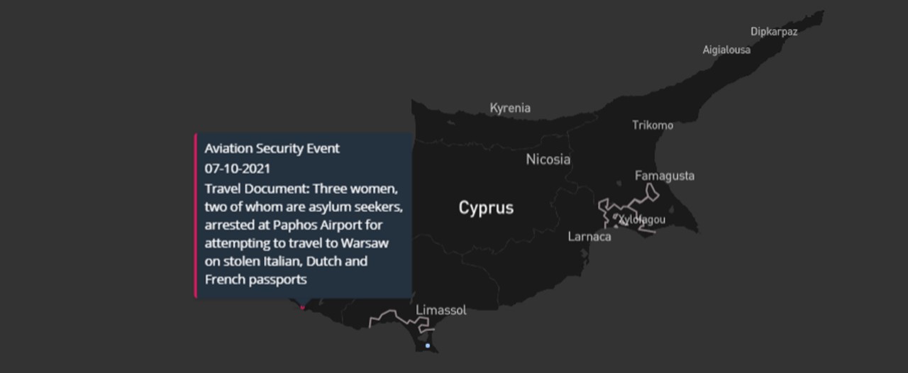 Aviation security event alert 7 October 2021 Cyprus