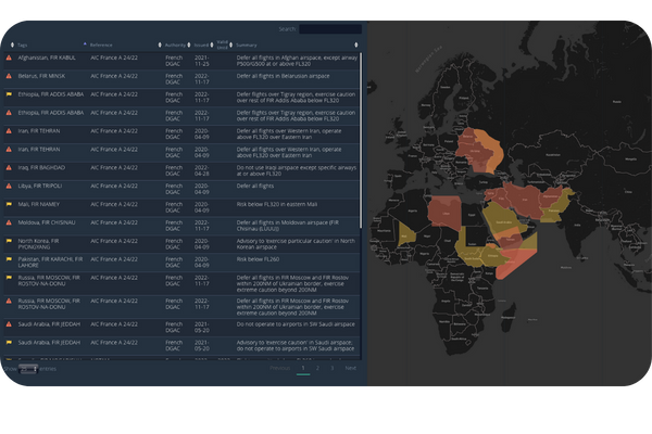 Osprey Flight Solutions Dynamic risk area mapping