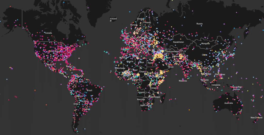 pings conflict zone activity 2023