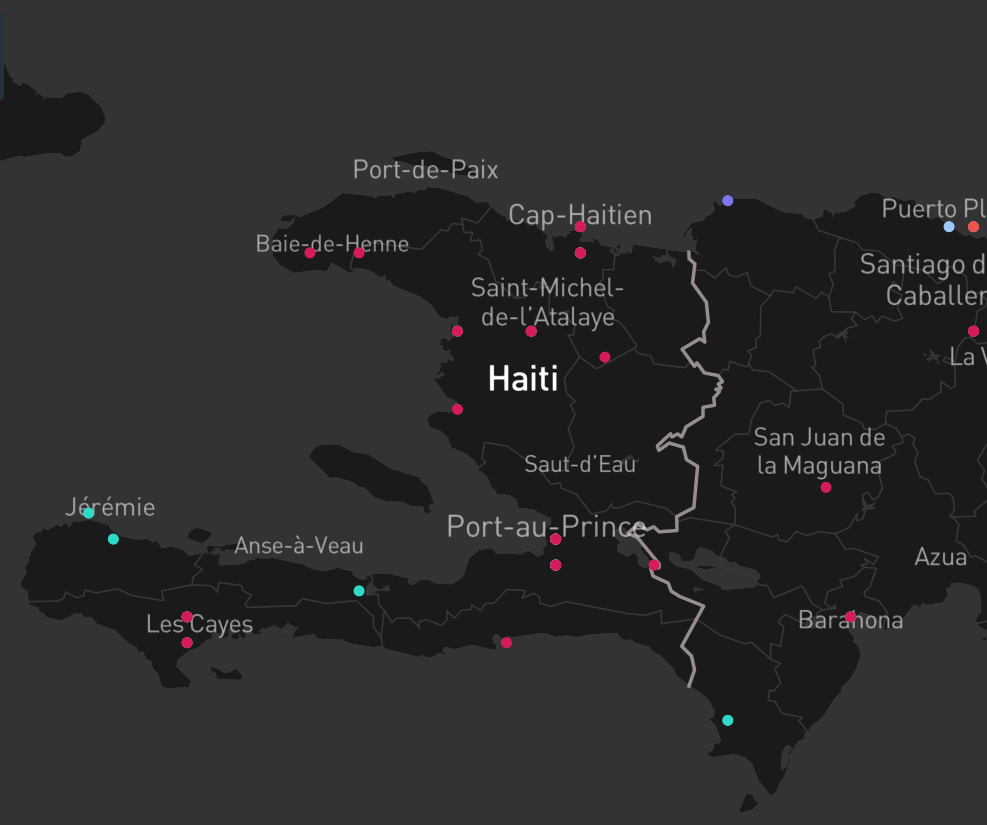 Haiti events in Osprey's database January to November 2024